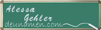 Alessa Gehler Visitenkarte